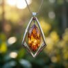Marquise Kite Pendant Necklace – Geometric Gemstone Jewelry for Women