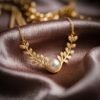 Pearl Leaf Branch Pendant CAD Design | Botanical Necklace 3D Model
